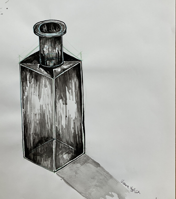 Study of an old Glass Bottle